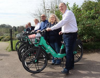 Hertsmere Borough Council, in partnership with share scheme operator Beryl, has extended the cycle-hire scheme in Bushey, providing 15 bikes at four convenient locations across the village, all available to hire via the Beryl app.
