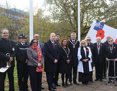 A two-minute silence to remember the nation's war dead has been observed by officials and members of the public today, Armistice Day.